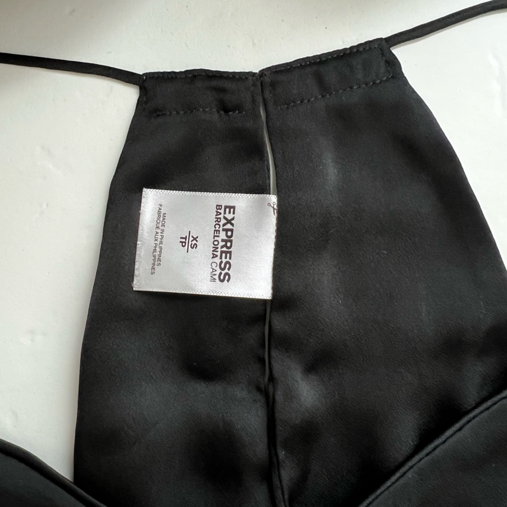 Express Black Satin dress camisole - Picture 3 of 4